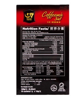 > 原产地:越南 商品名称:中原g7三合一速溶咖啡 商品配料
