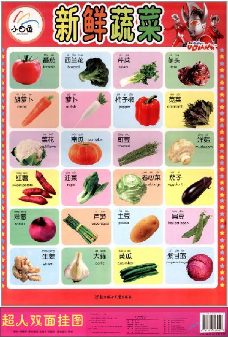 挂图(第二版)·新鲜蔬菜            > 出版社:北方妇女儿童出版社