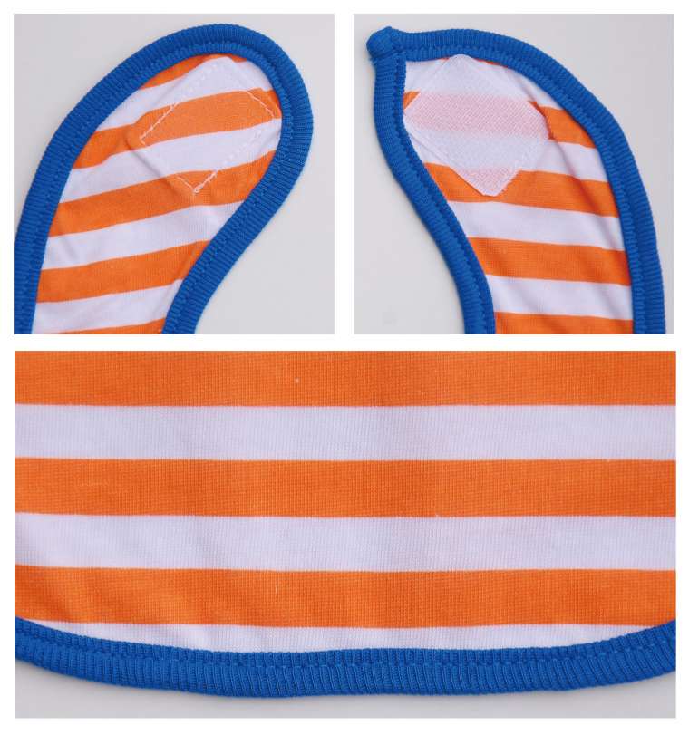 巧伴 C1721101RO 顽皮乐乐围兜(两片装) 橘红