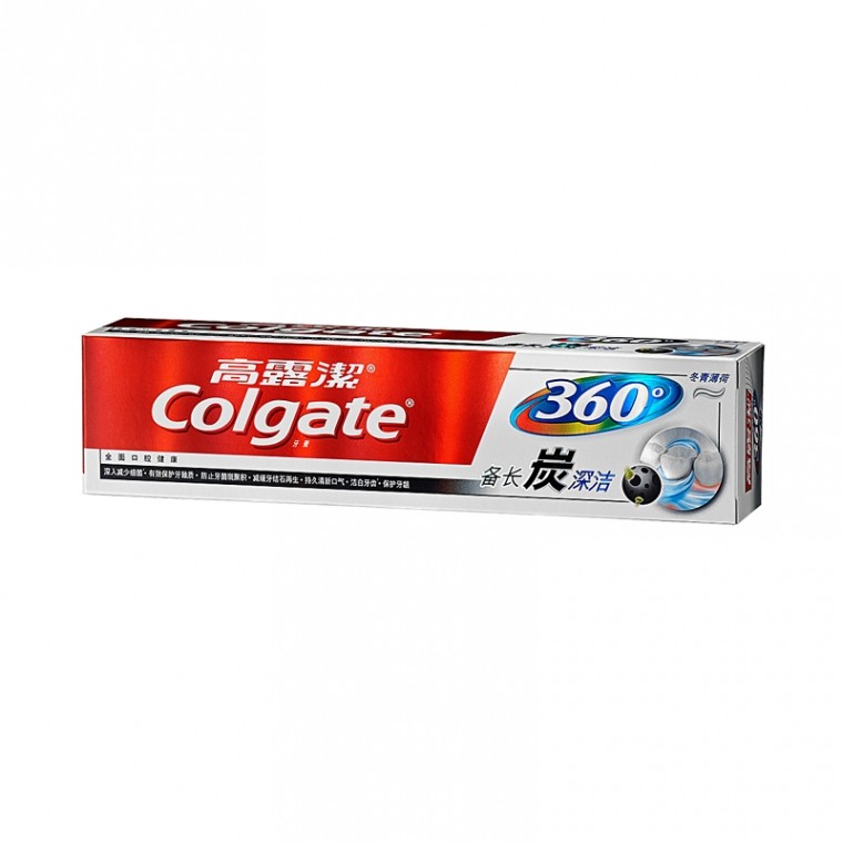 360备长炭深洁牙膏 180g 高露洁 360备长炭牙刷 /支