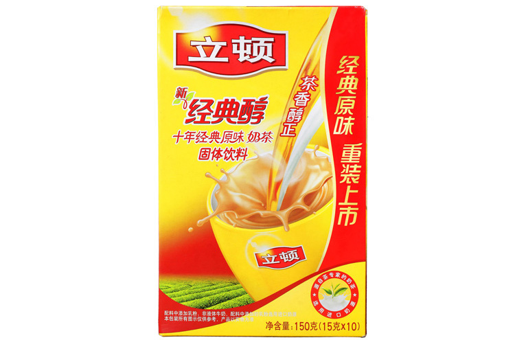 立顿经典醇十年经典原味奶茶150g(15g*10/盒