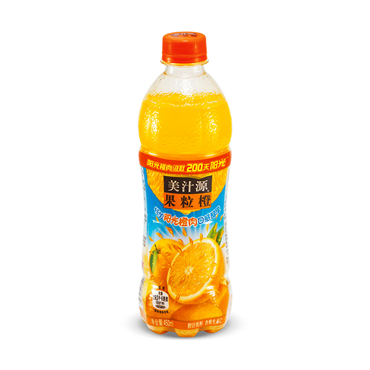 美汁源果粒橙饮料 450ml/瓶