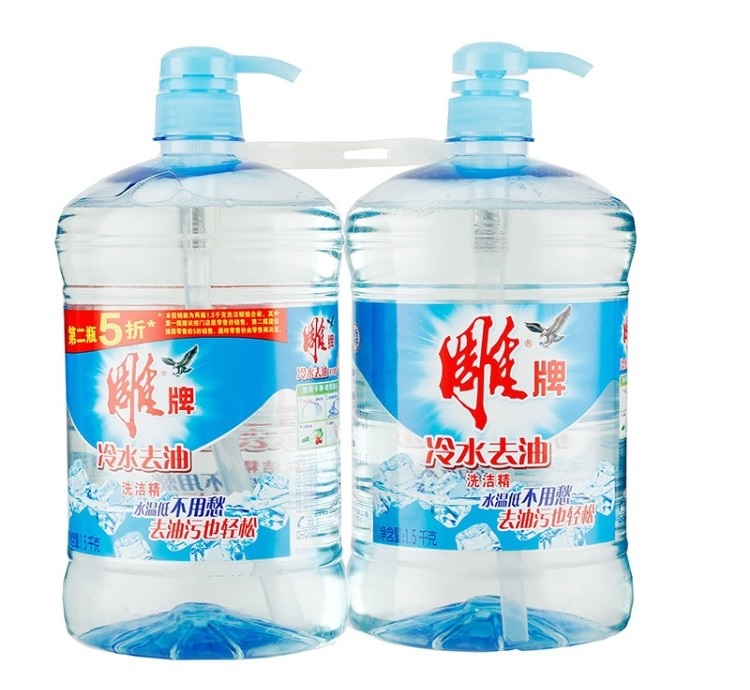 雕牌 冷水去油洗洁精 1.5kg*2瓶/组