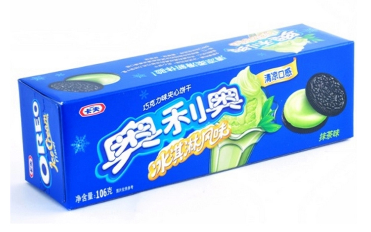 奥利奥 冰淇淋夹心饼干(抹茶味) 106g/盒