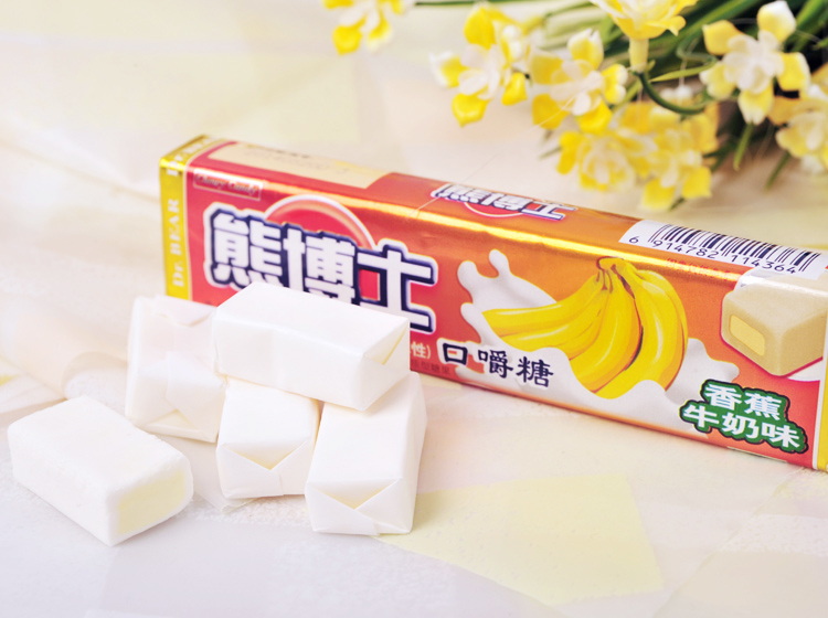 熊博士口嚼糖(香蕉牛奶味 52g/条