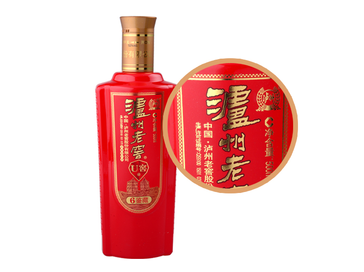 52度泸州老窖u窖6鉴藏500ml/瓶
