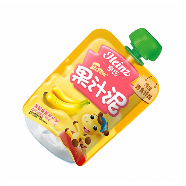 亨氏乐维滋果汁泥-苹果香蕉 120g/袋