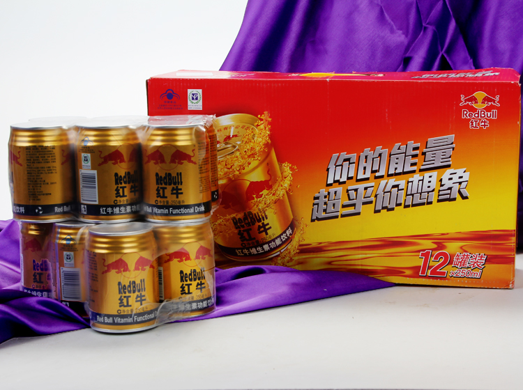 红牛维生素功能饮料礼盒装250ml*12罐/盒