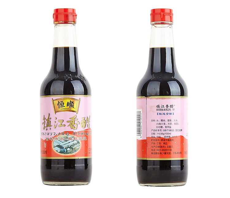 恒顺镇江香醋精品优级 500ml/瓶