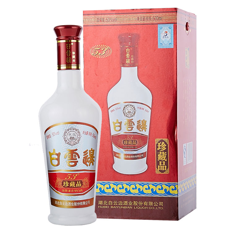 53度白云边珍藏品500ml/盒