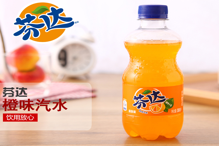 芬达橙 300ml/瓶 品牌:芬达(fanta) 类型:橙味汽水 包装:瓶装