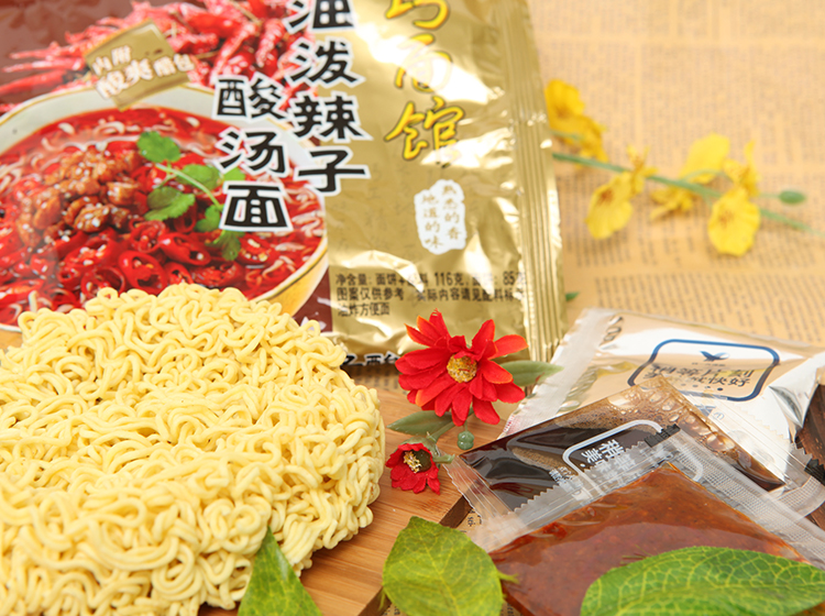 统一巧面馆油泼辣子酸汤面116g*5袋/组