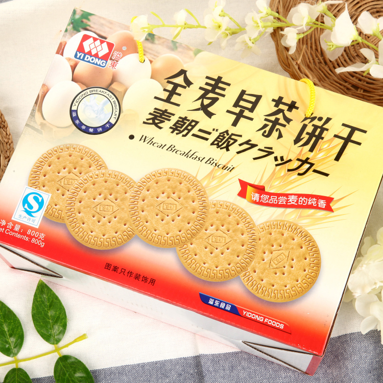 溢东全麦早茶饼 800g/盒