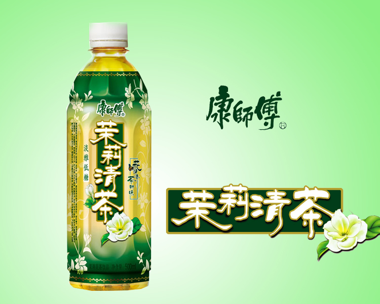 康师傅茉莉清茶(淡雅低糖 500ml/瓶 x6