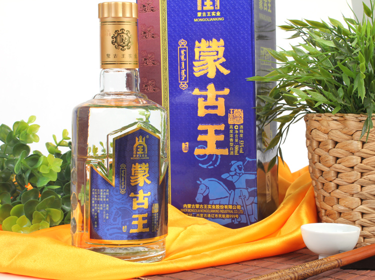 53度蓝色经典蒙古王酒500ml/盒