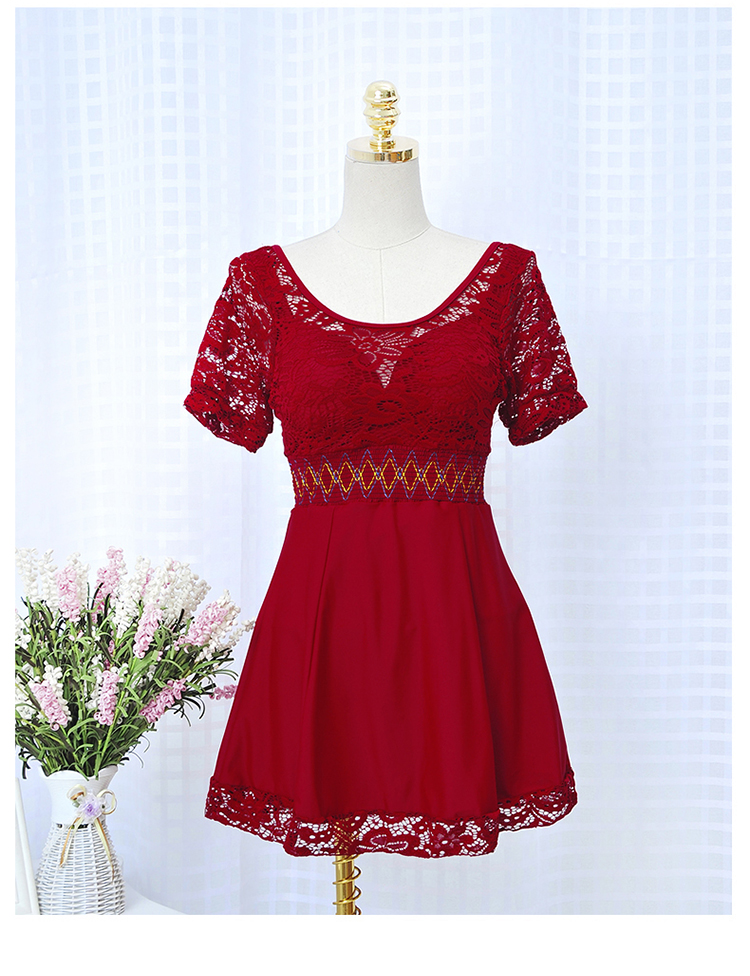 海波特 新款时尚修身显瘦泳衣女款钢托款连体