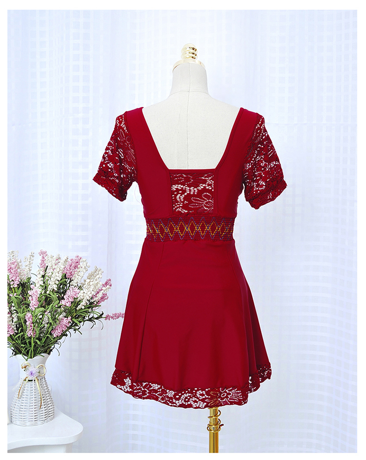 海波特 新款时尚修身显瘦泳衣女款钢托款连体