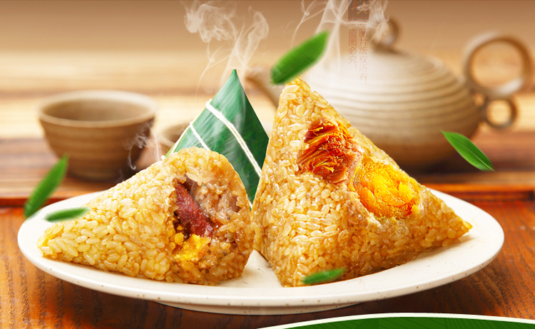 真真老老 蛋黄肉粽 160g*2只\/袋(五袋组合装)【价格，正品，报价】-飞牛网