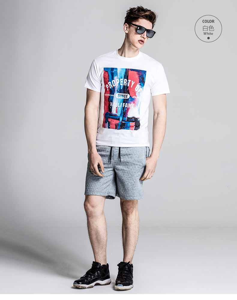 U-SHARK优鲨 新款 数码印花抽象yis油画男士