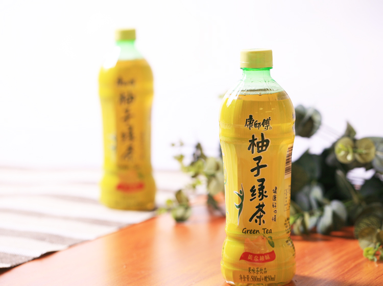 康师傅柚子绿茶(果味茶饮品)500ml/瓶