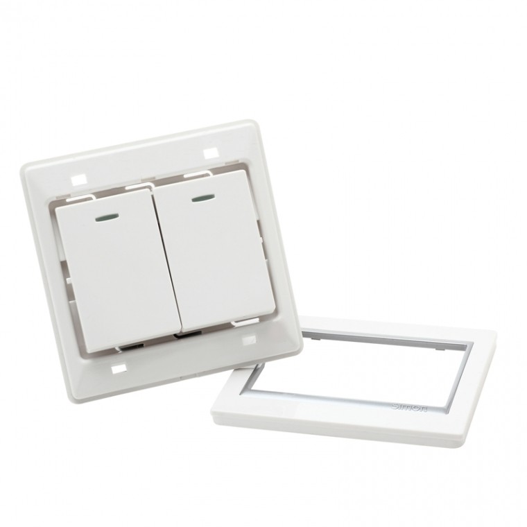 子弹头双开双控墙壁开关