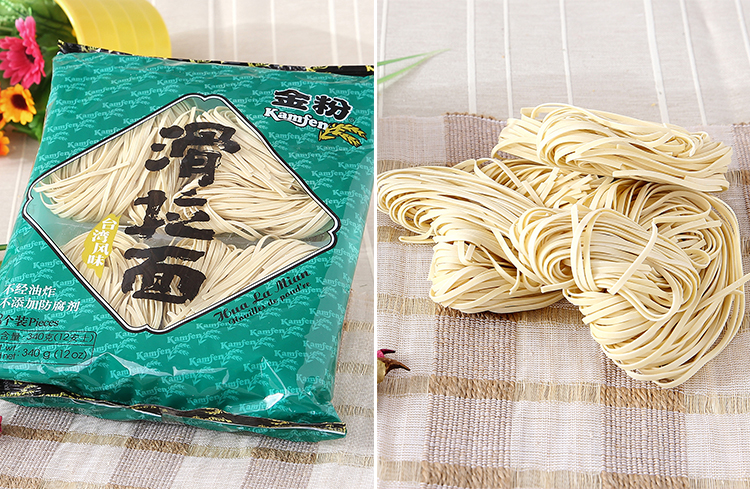 金粉滑拉面340g/包