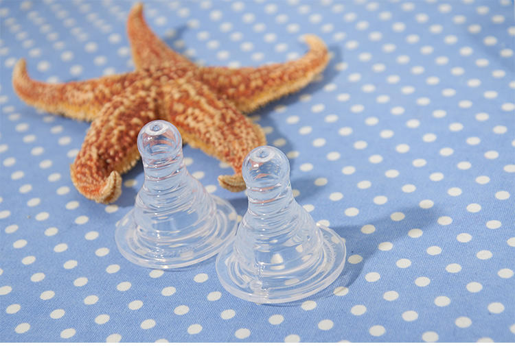 爱得利螺旋实感超软奶嘴b32  标准口径 白色