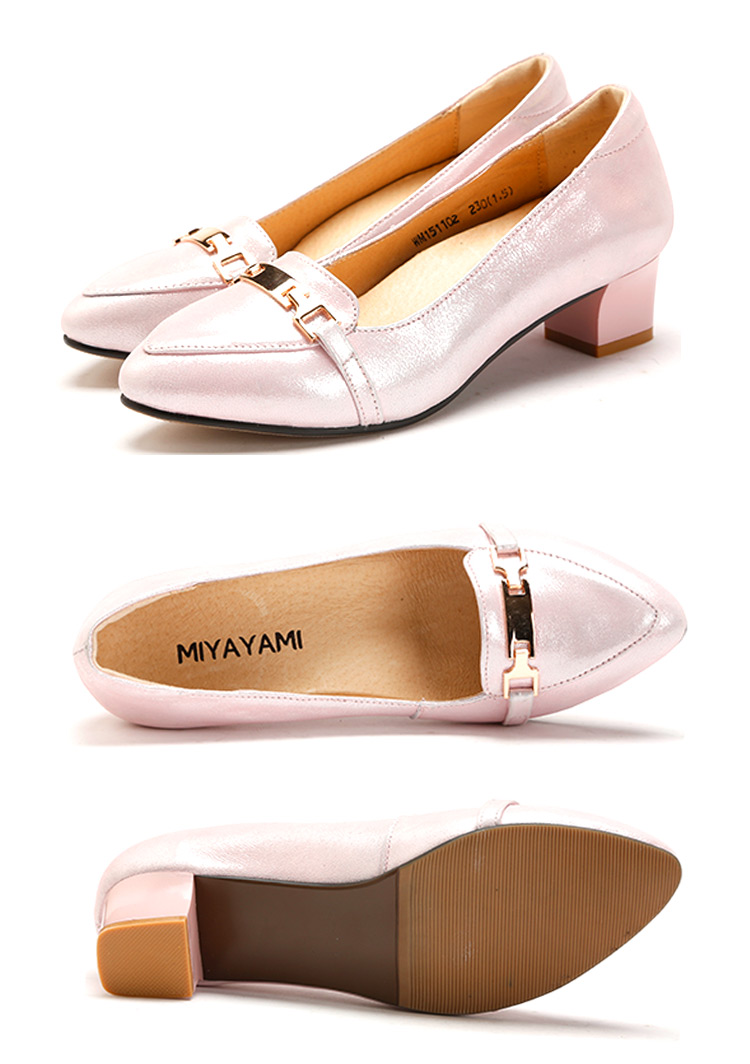 时尚女鞋 单鞋 蜜娅莉(miyayami)单鞋 蜜娅莉miyayami 脚床羊皮五金扣
