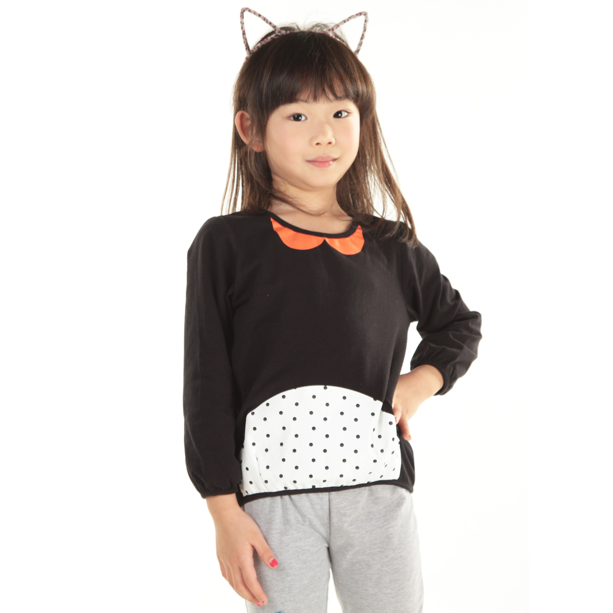 miffy米菲 童装 女童时尚针织圆领卫衣外套 mg11a016