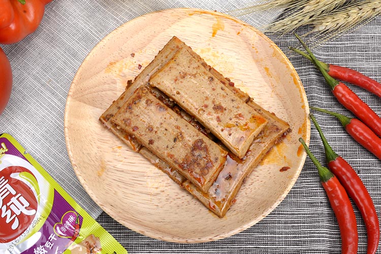 盐津铺子嫩豆干(香辣味)90g/袋