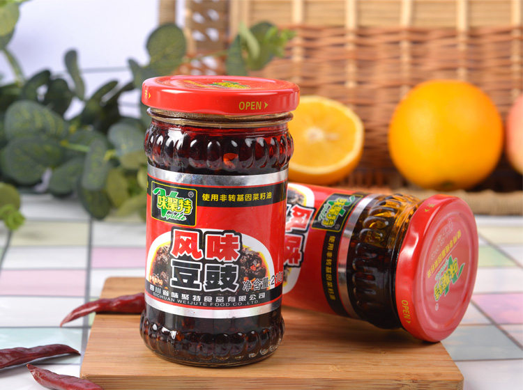 味聚特风味豆豉210克/瓶